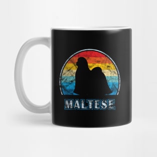 Maltese Vintage Design Dog Mug